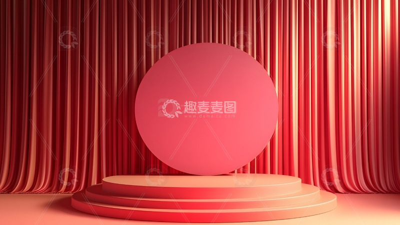 高清大图下载【趣麦麦图】双十二元旦年货节电商展台节日舞台