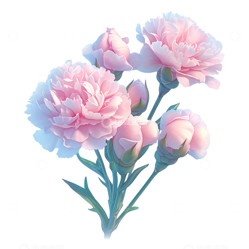 高清大图下载【趣麦麦图】康乃馨粉色花朵