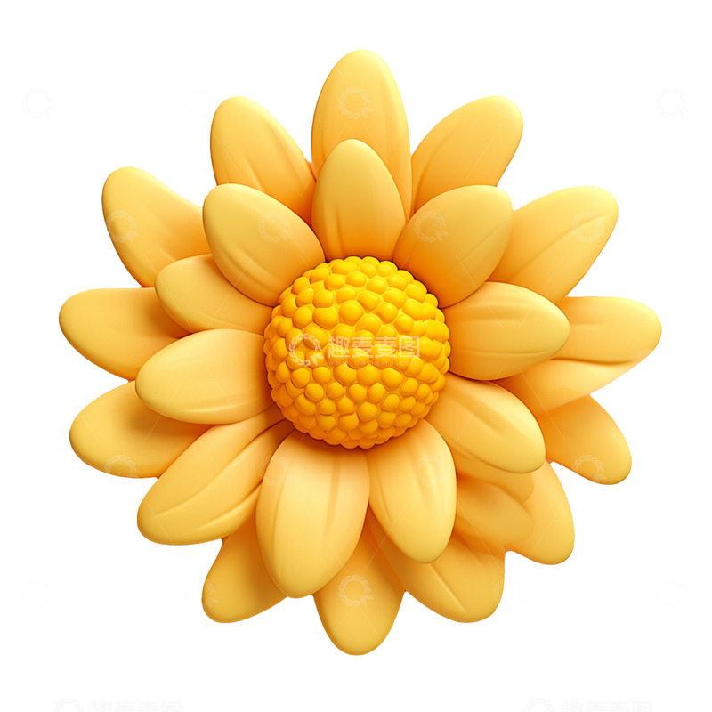 高清大图下载【趣麦麦图】立体黄色小花