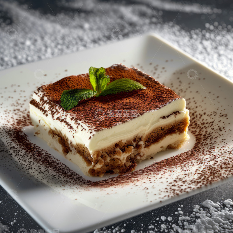 高清大图下载【趣麦麦图】巧克力奶油蛋糕甜品