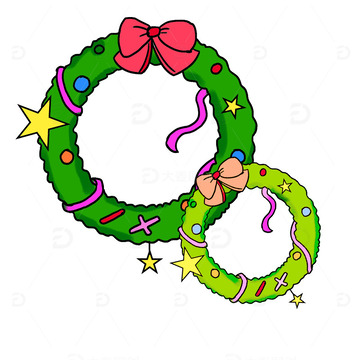 圣诞节 花环 装饰 