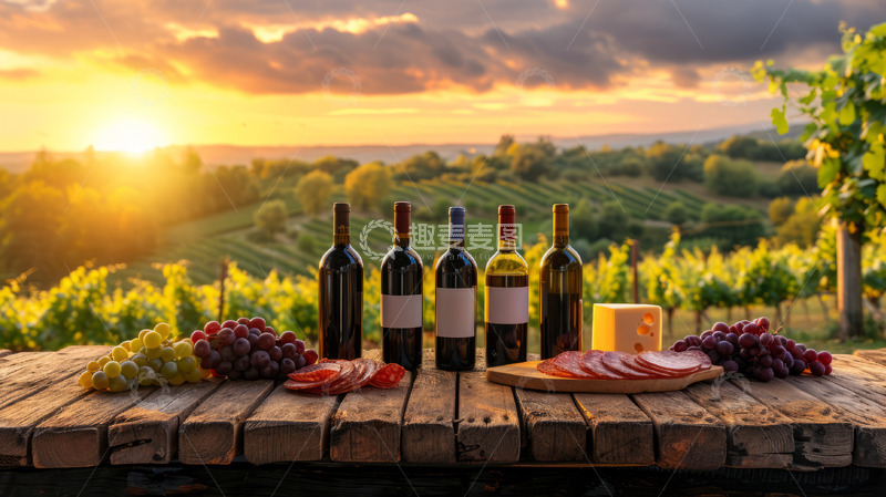 高清大图下载【趣麦麦图】葡萄酒葡萄酒水饮料