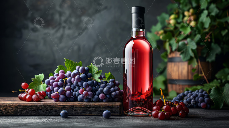 高清大图下载【趣麦麦图】葡萄酒广告背景