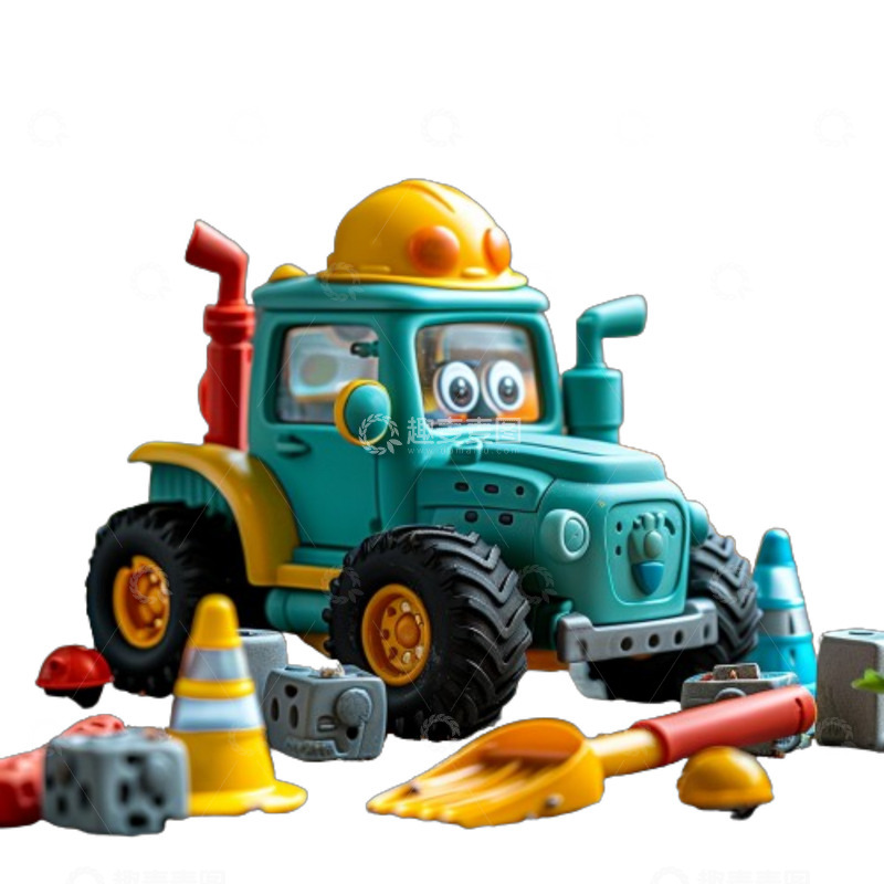 高清大图下载【趣麦麦图】卡通儿童玩具车