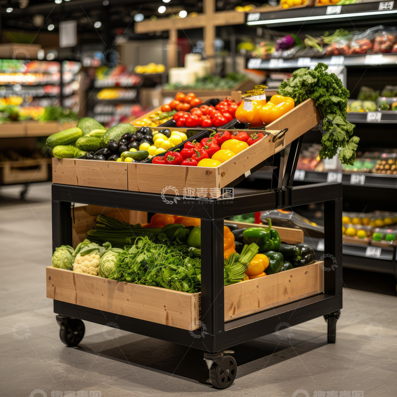 高清大图下载【趣麦麦图】超市里的蔬菜