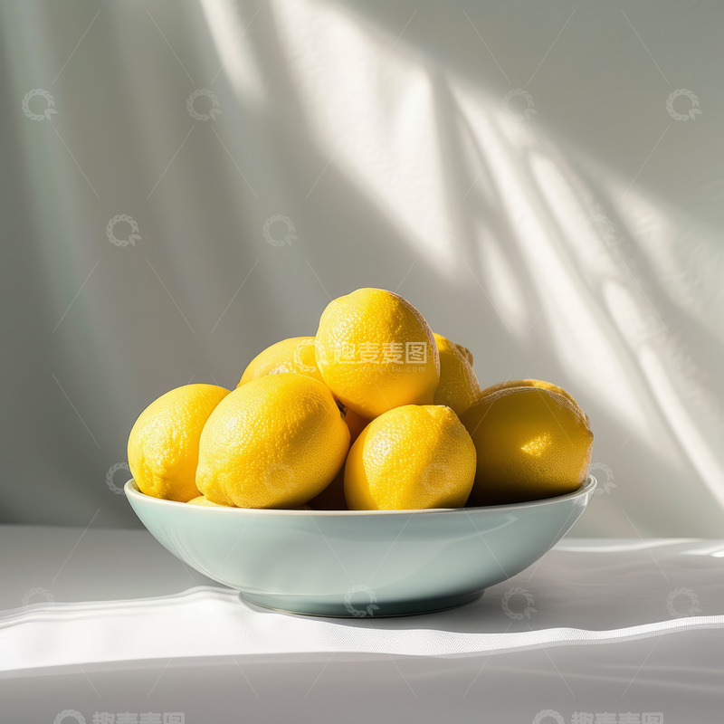 高清大图下载【趣麦麦图】柠檬水果盘子