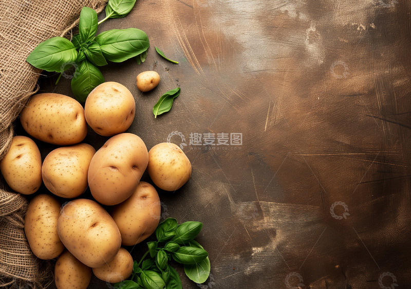高清大图下载【趣麦麦图】土豆食物蔬菜背景