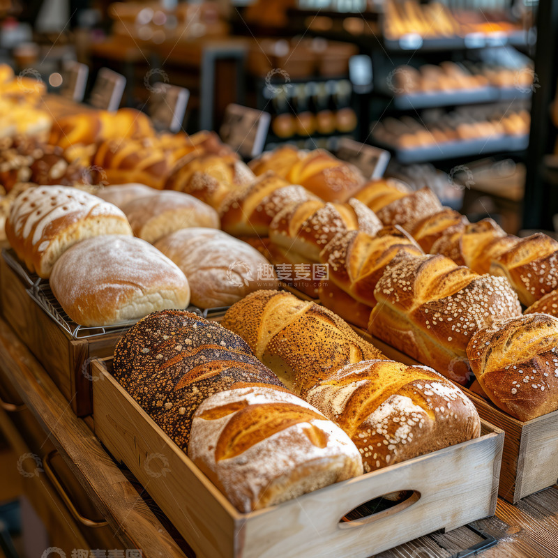 高清大图下载【趣麦麦图】下午茶面包特写