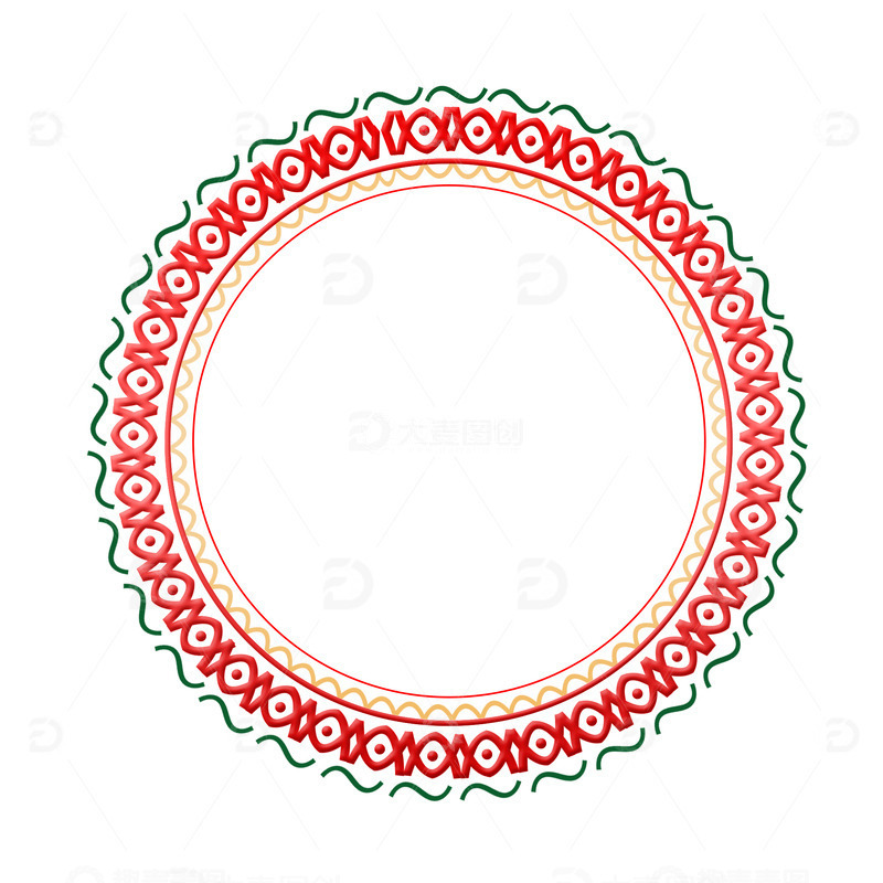 中国风圆形装饰