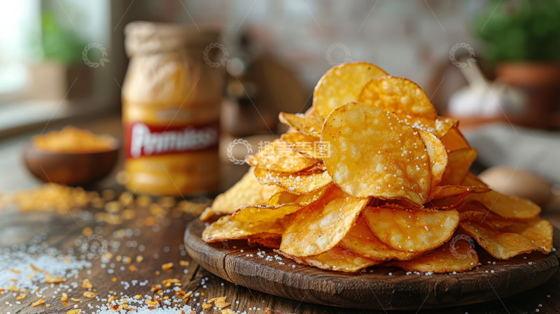 高清大图下载【趣麦麦图】油炸薯片食品美食