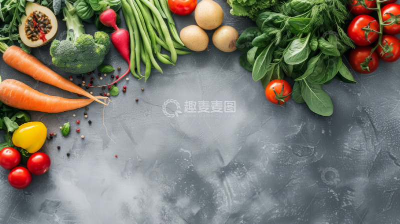 高清大图下载【趣麦麦图】果蔬海报背景