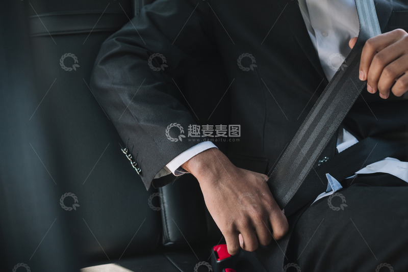 高清大图下载【趣麦麦图】系安全带的男子