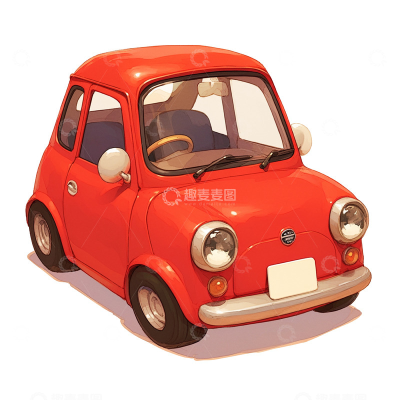高清大图下载【趣麦麦图】儿童玩具红色小汽车