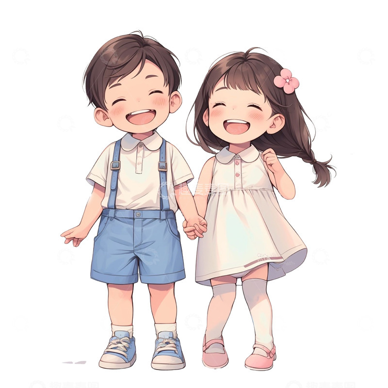 高清大图下载【趣麦麦图】儿童节卡通可爱儿童