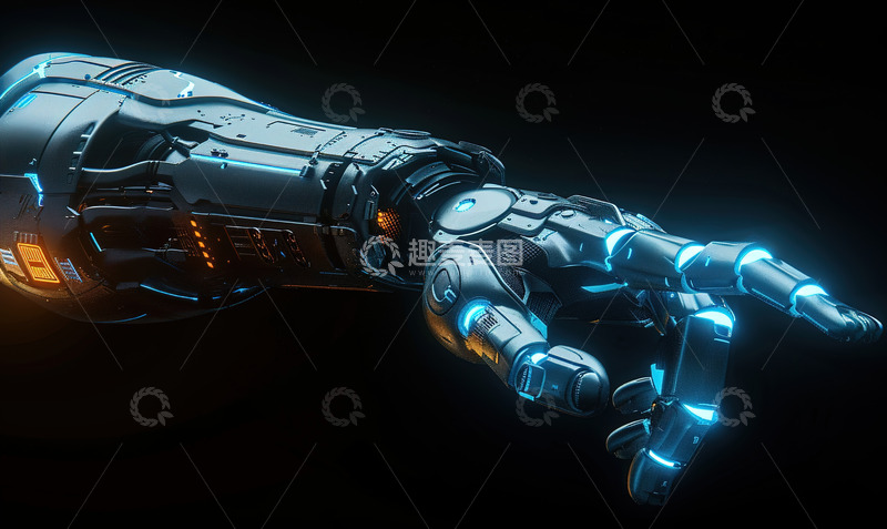 高清大图下载【趣麦麦图】高级概念机器手背景