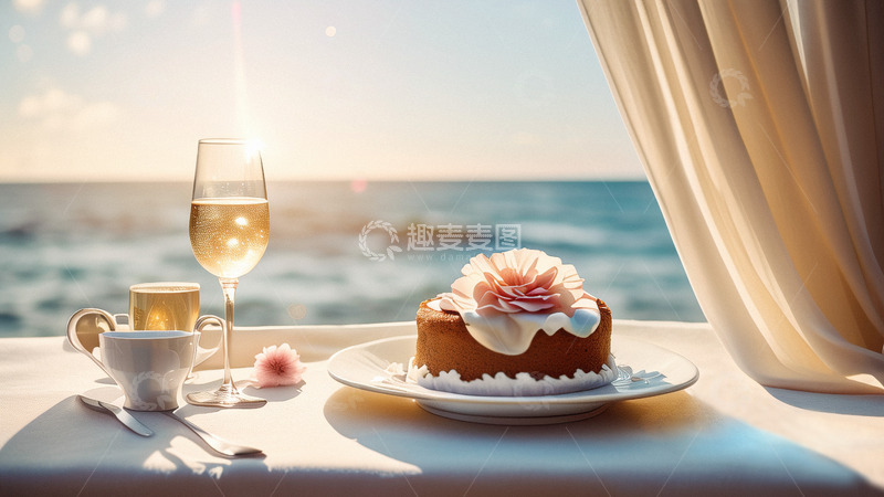 高清大图下载【趣麦麦图】浪漫约会下午茶