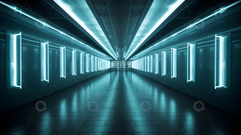 高清大图下载【趣麦麦图】未来科技科幻走廊