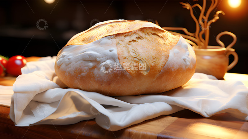 高清大图下载【趣麦麦图】美食食物面包糖霜静物场景