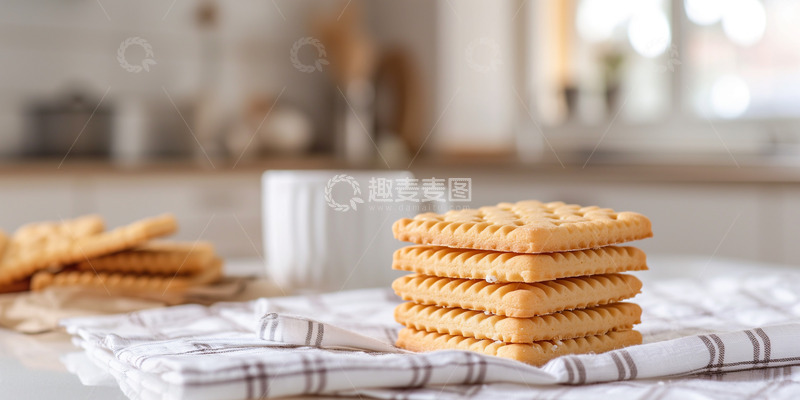 高清大图下载【趣麦麦图】饼干下午茶背景