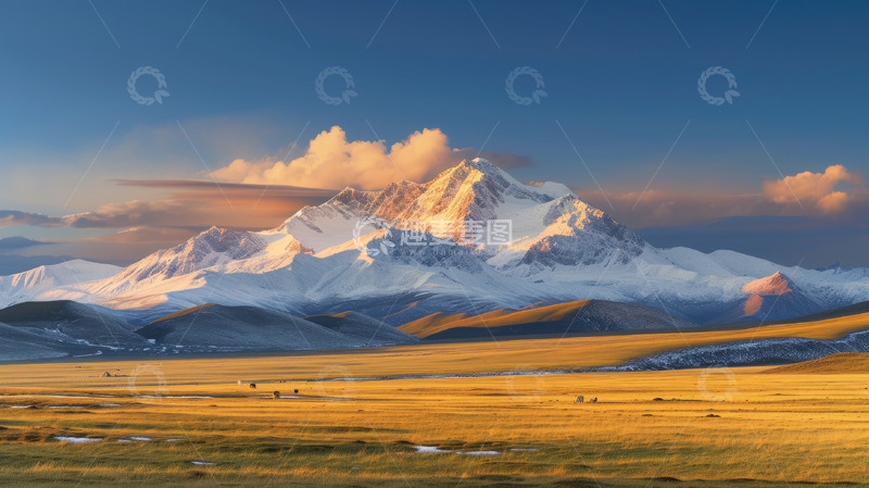 高清大图下载【趣麦麦图】雪山唯美背景