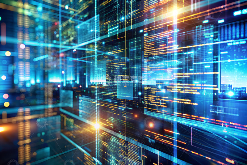 高清大图下载【趣麦麦图】科技互联网信息化AI人工智能数据背景