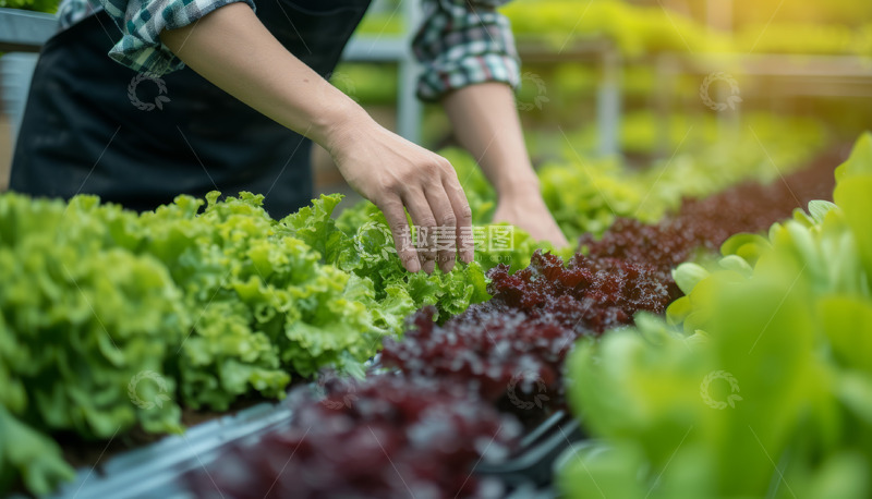 高清大图下载【趣麦麦图】蔬菜培育背景