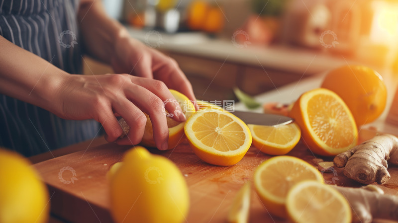 高清大图下载【趣麦麦图】水果切片桌面橙子