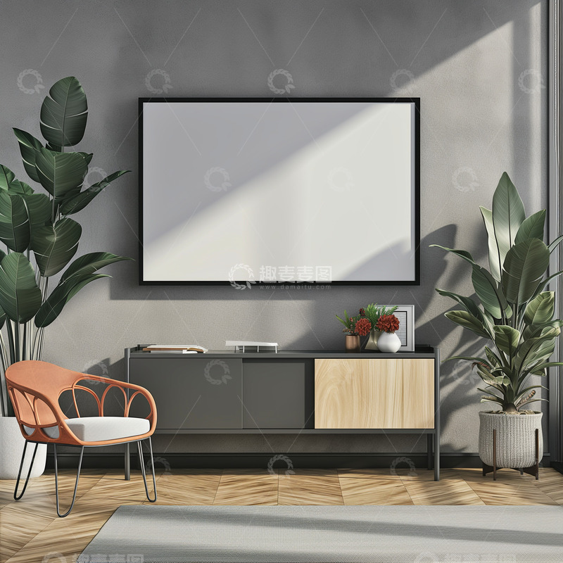 高清大图下载【趣麦麦图】框画样机场景图