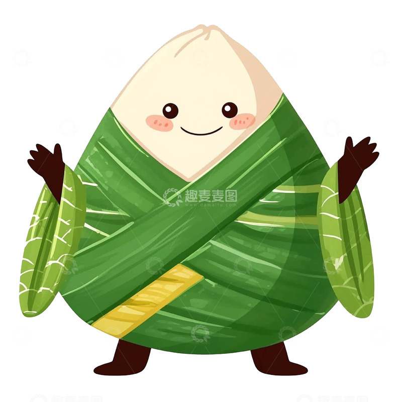 高清大图下载【趣麦麦图】端午节卡通趣味粽子
