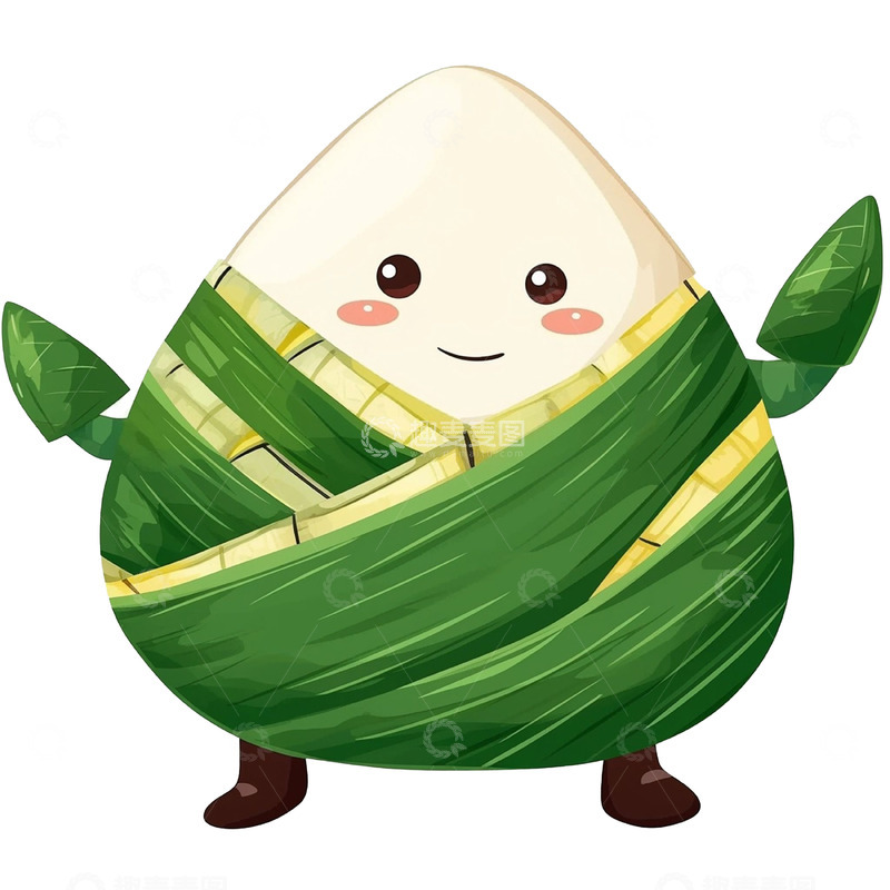 高清大图下载【趣麦麦图】端午卡通粽子