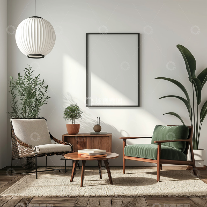 高清大图下载【趣麦麦图】室内设计框画场景图