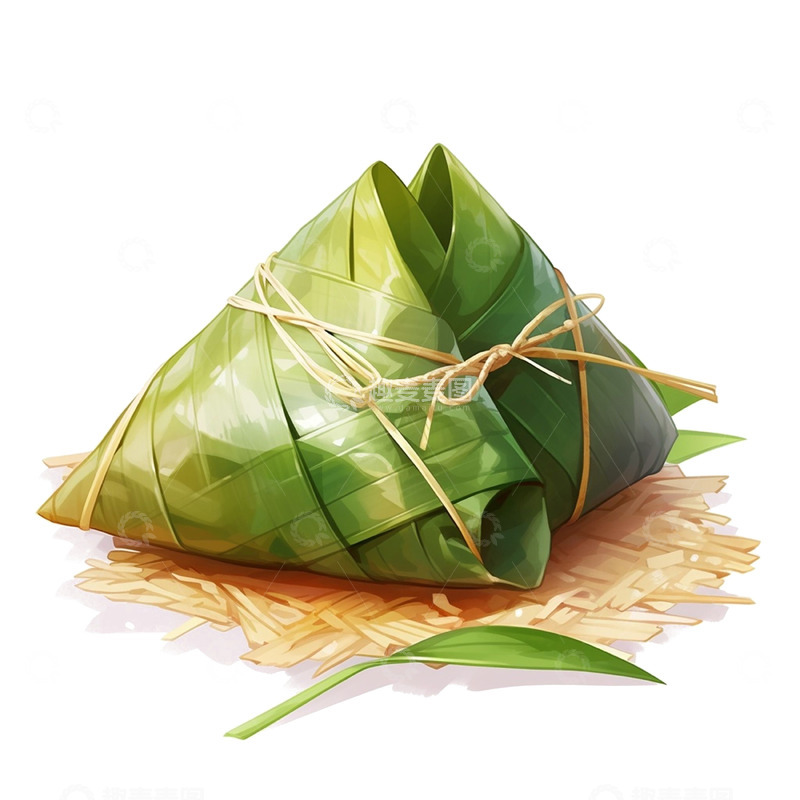 高清大图下载【趣麦麦图】端午节绿色粽子美食