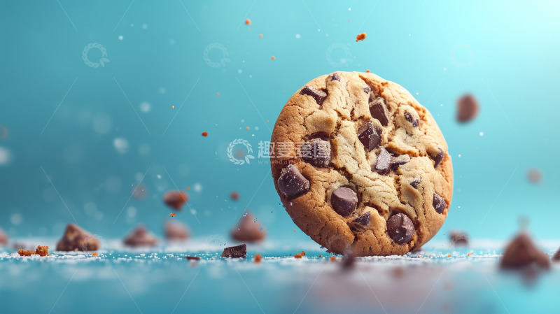 高清大图下载【趣麦麦图】巧克力饼干海报背景