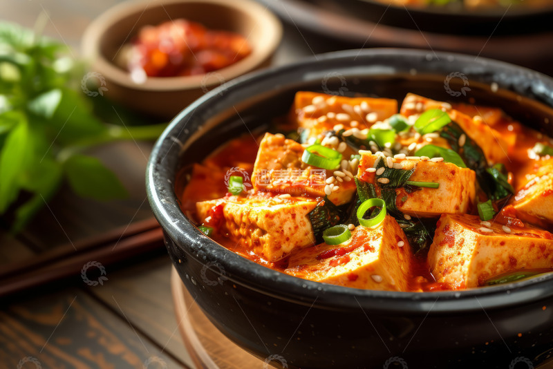 高清大图下载【趣麦麦图】美味麻辣豆腐汤