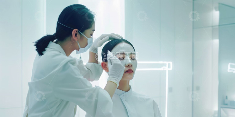 高清大图下载【趣麦麦图】实拍做医美的女生