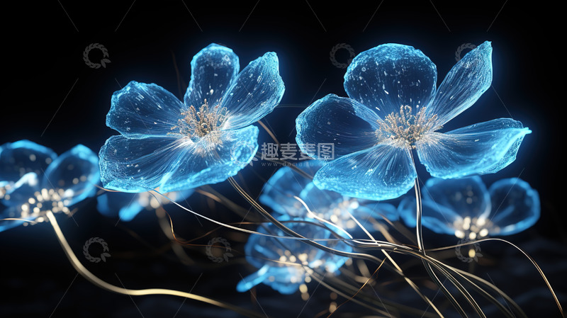 高清大图下载【趣麦麦图】简约高级概念花朵背景