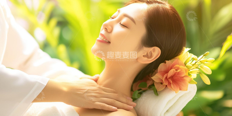 高清大图下载【趣麦麦图】美容按摩人物实拍图