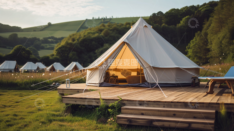 高清大图下载【趣麦麦图】户外露营背景