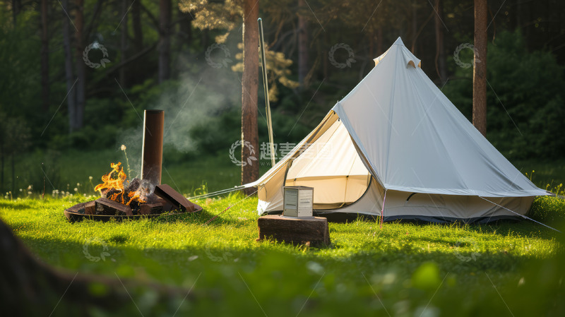 高清大图下载【趣麦麦图】踏青旅游露营帐篷