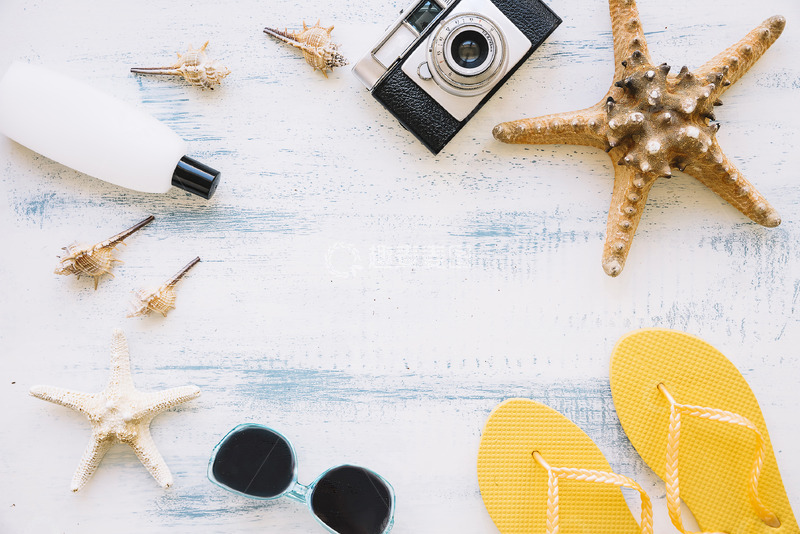 高清大图下载【趣麦麦图】夏季暑期度假元素