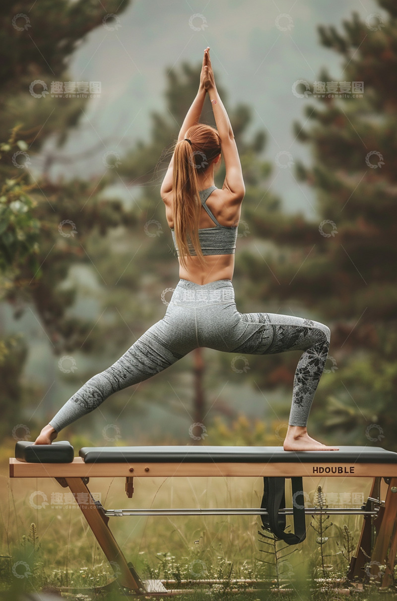 高清大图下载【趣麦麦图】户外瑜伽人物实拍
