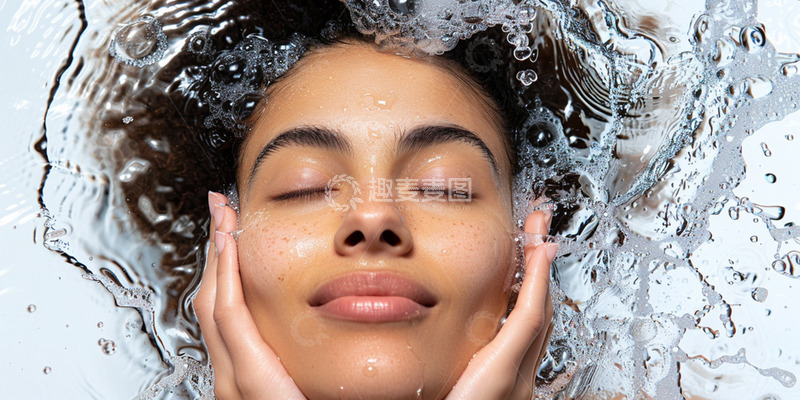 高清大图下载【趣麦麦图】美容模特实拍正脸