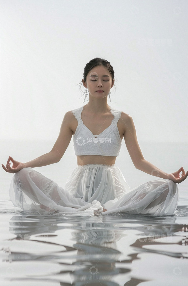 高清大图下载【趣麦麦图】实拍瑜伽运动人物