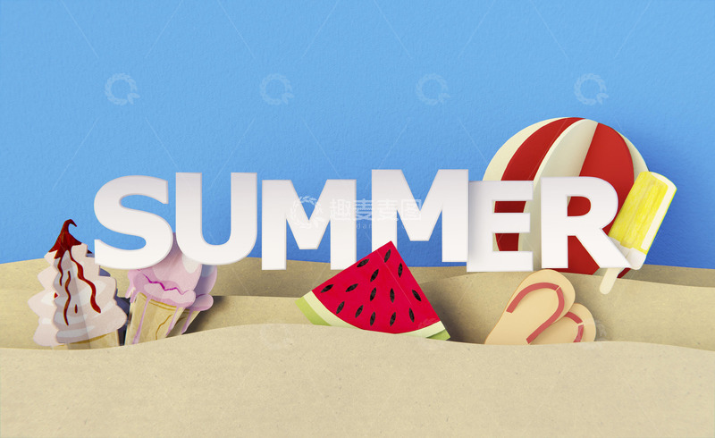 高清大图下载【趣麦麦图】夏天户外度假享受场景