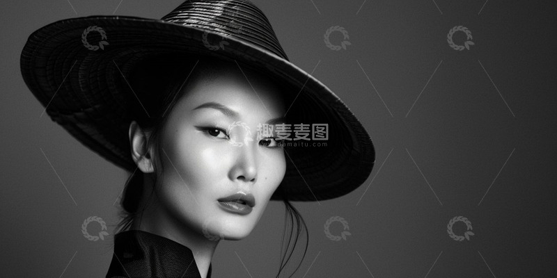 高清大图下载【趣麦麦图】时尚杂志封面模特