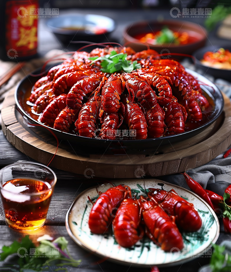 高清大图下载【趣麦麦图】麻辣小龙虾中华美食摄影图