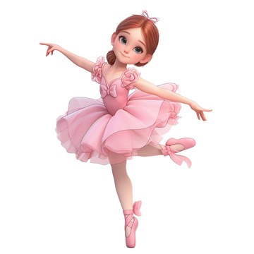 粉色芭蕾女孩