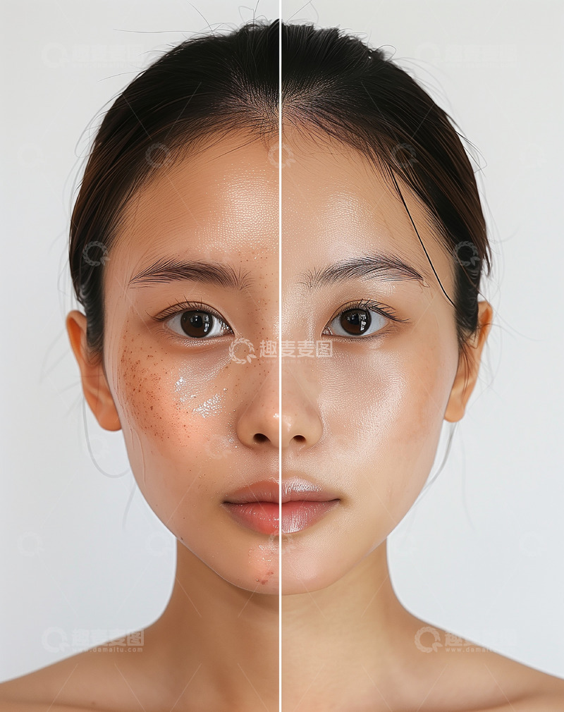 高清大图下载【趣麦麦图】亚洲女人美容祛斑模特人物摄影图