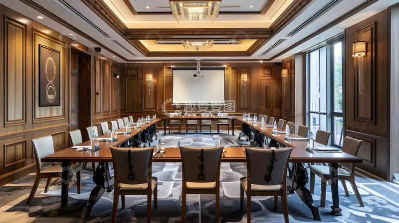 高清大图下载【趣麦麦图】豪华办公室会议室
