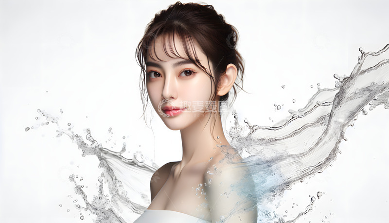 高清大图下载【趣麦麦图】AI摄影图美容护肤模特素材